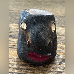 Hand Carved Cuban Spiritual Talisman Incense Holder Folk Art Curio